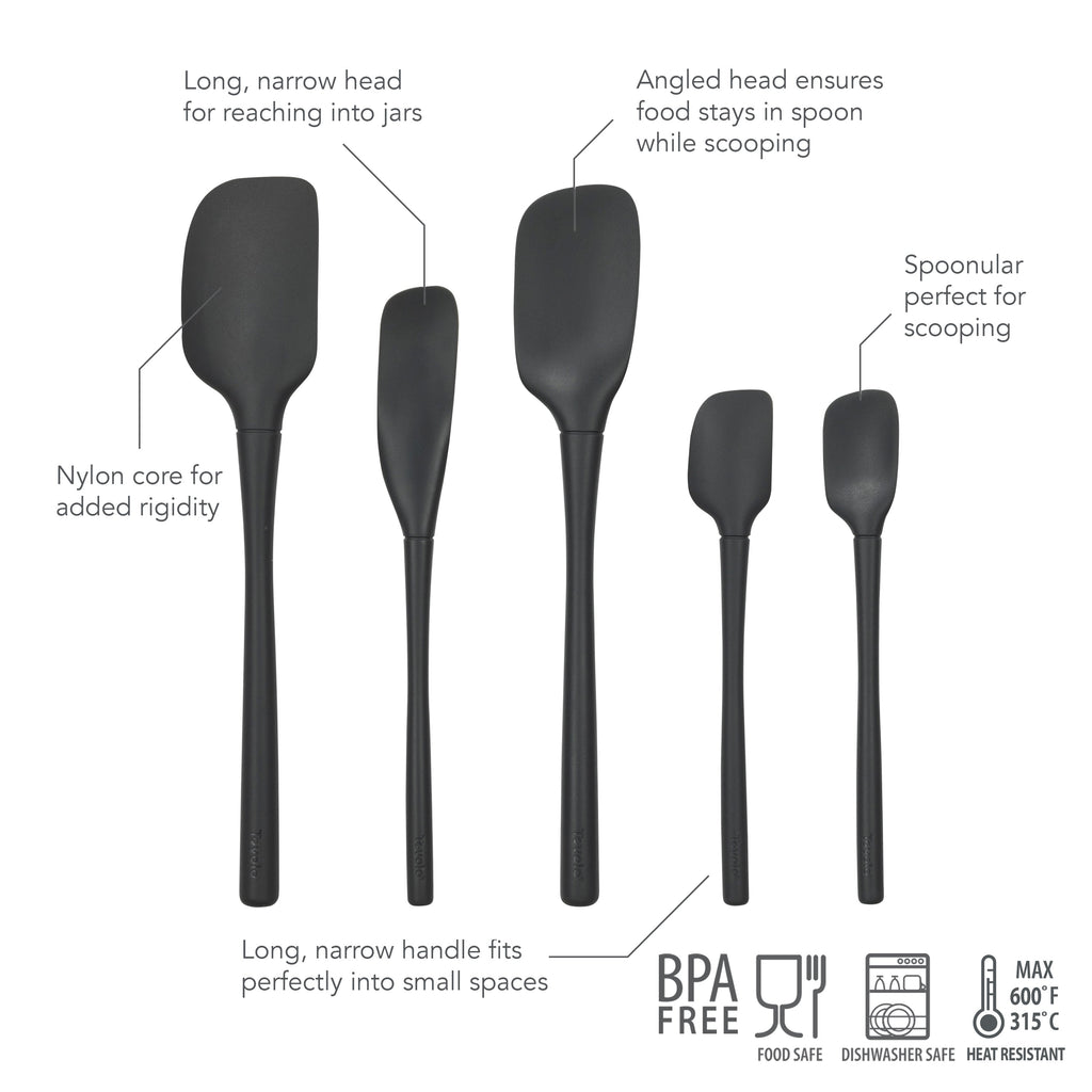 All-Silicone Spatulas - Set of 5
