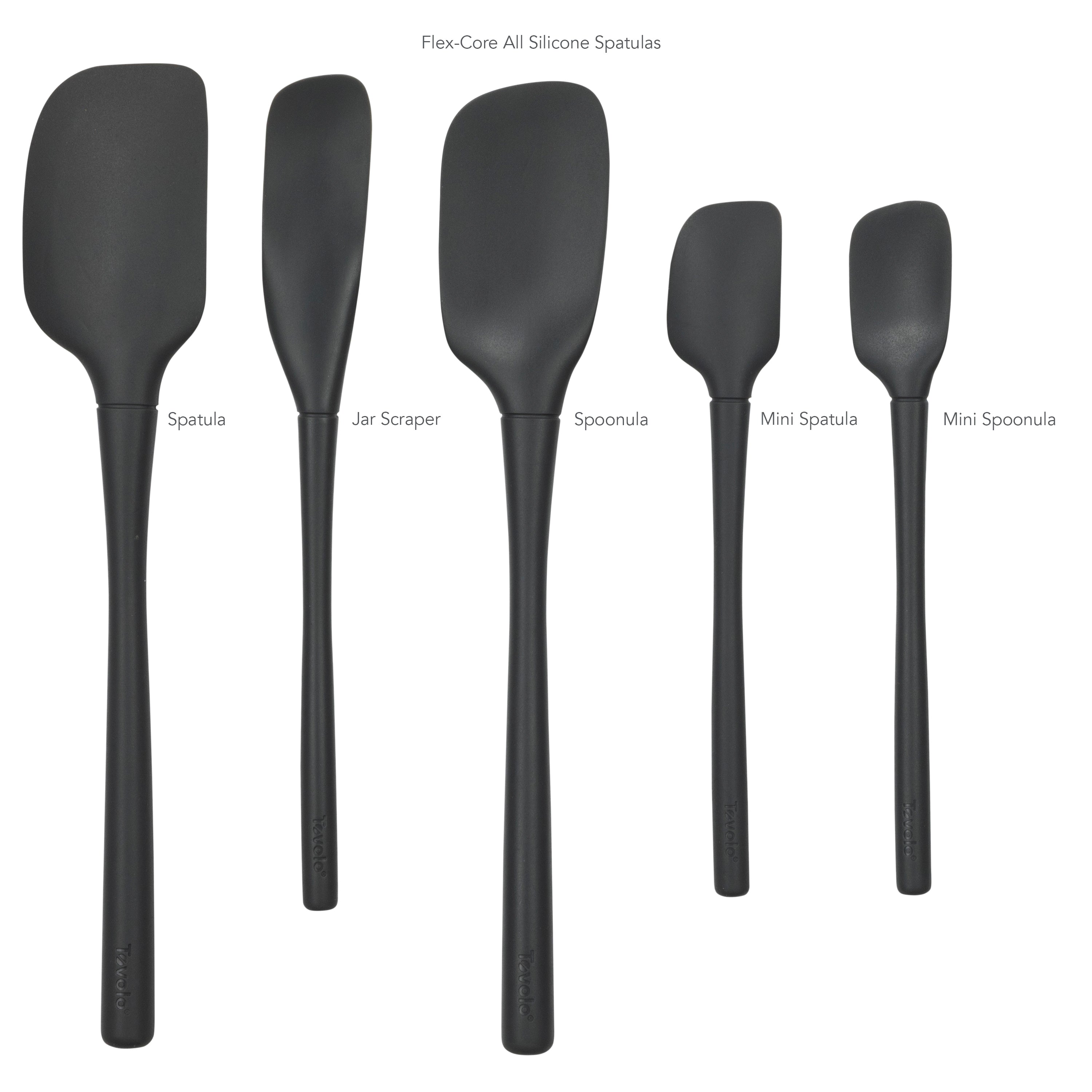 All-Silicone Spatulas - Set of 5