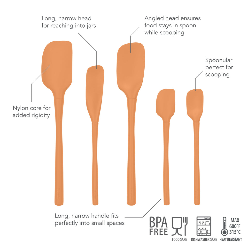 All-Silicone Spatulas - Set of 5