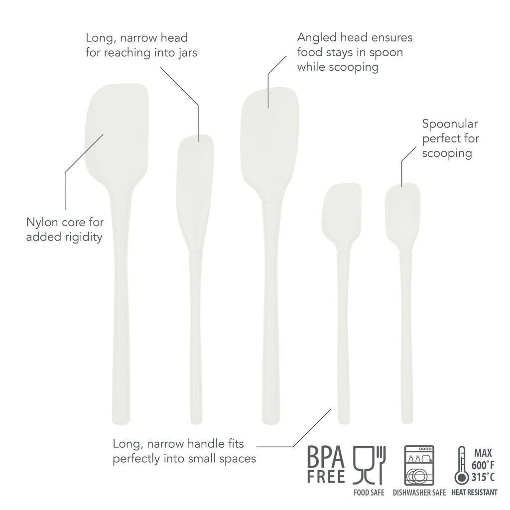 All-Silicone Spatulas - Set of 5