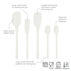 All-Silicone Spatulas - Set of 5