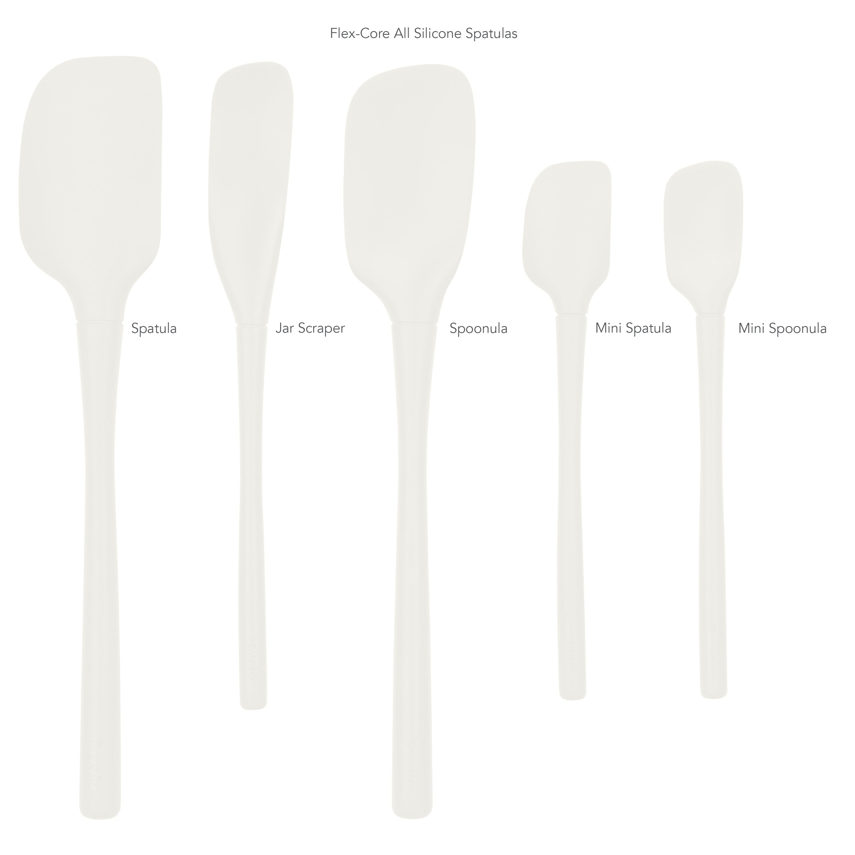 All-Silicone Spatulas - Set of 5