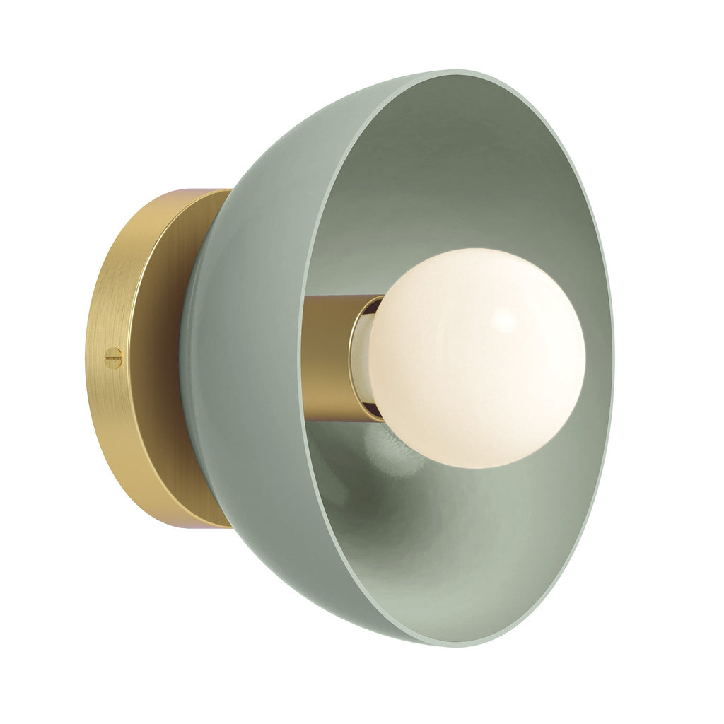 Color Hemi Sconce 8"