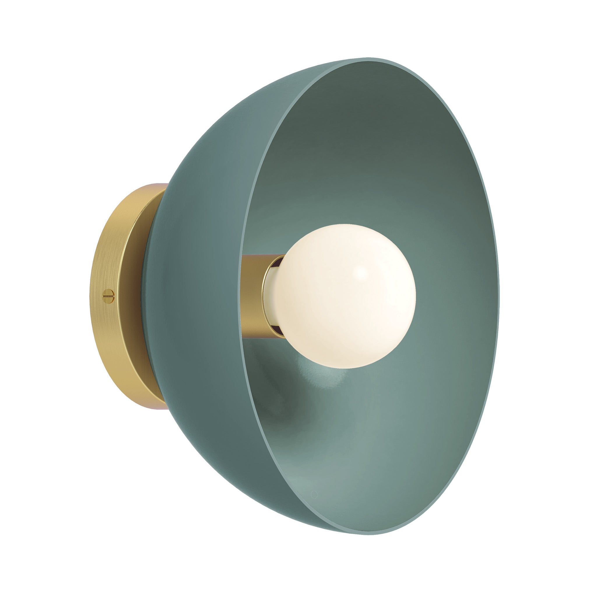 Color Hemi Sconce 10"
