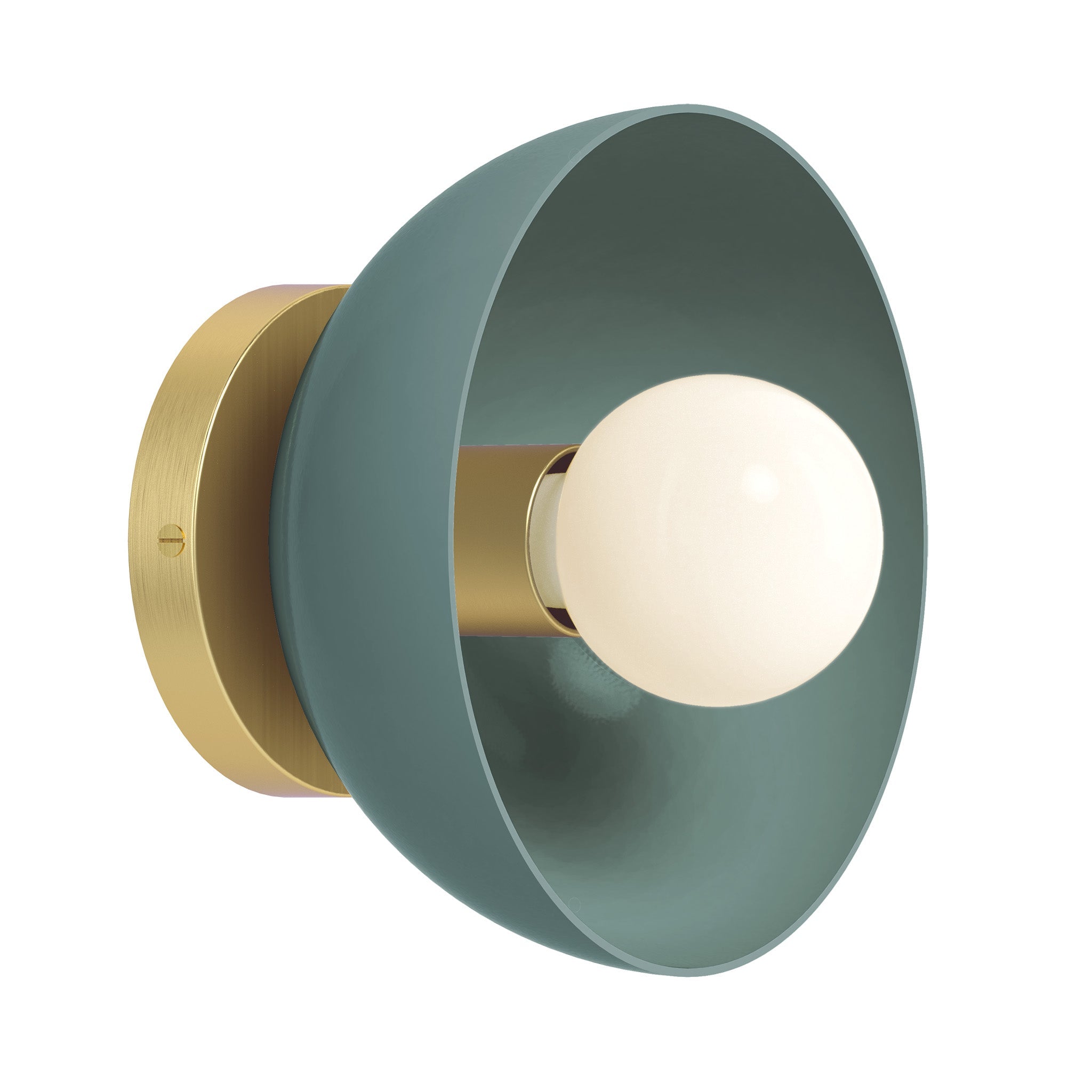 Color Hemi Sconce 8"