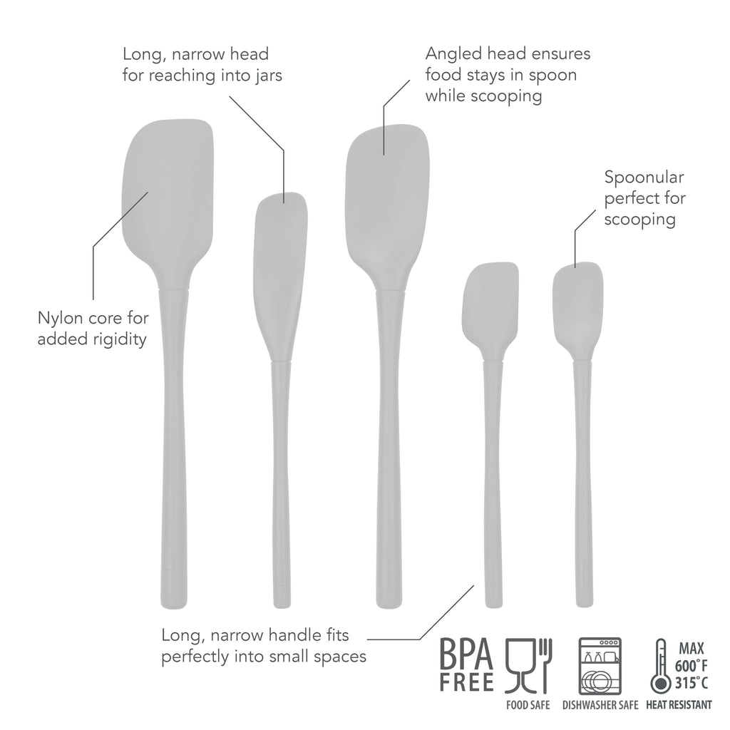 All-Silicone Spatulas - Set of 5