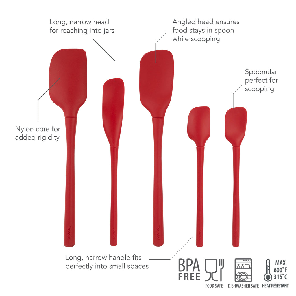 All-Silicone Spatulas - Set of 5