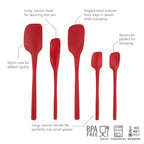 All-Silicone Spatulas - Set of 5