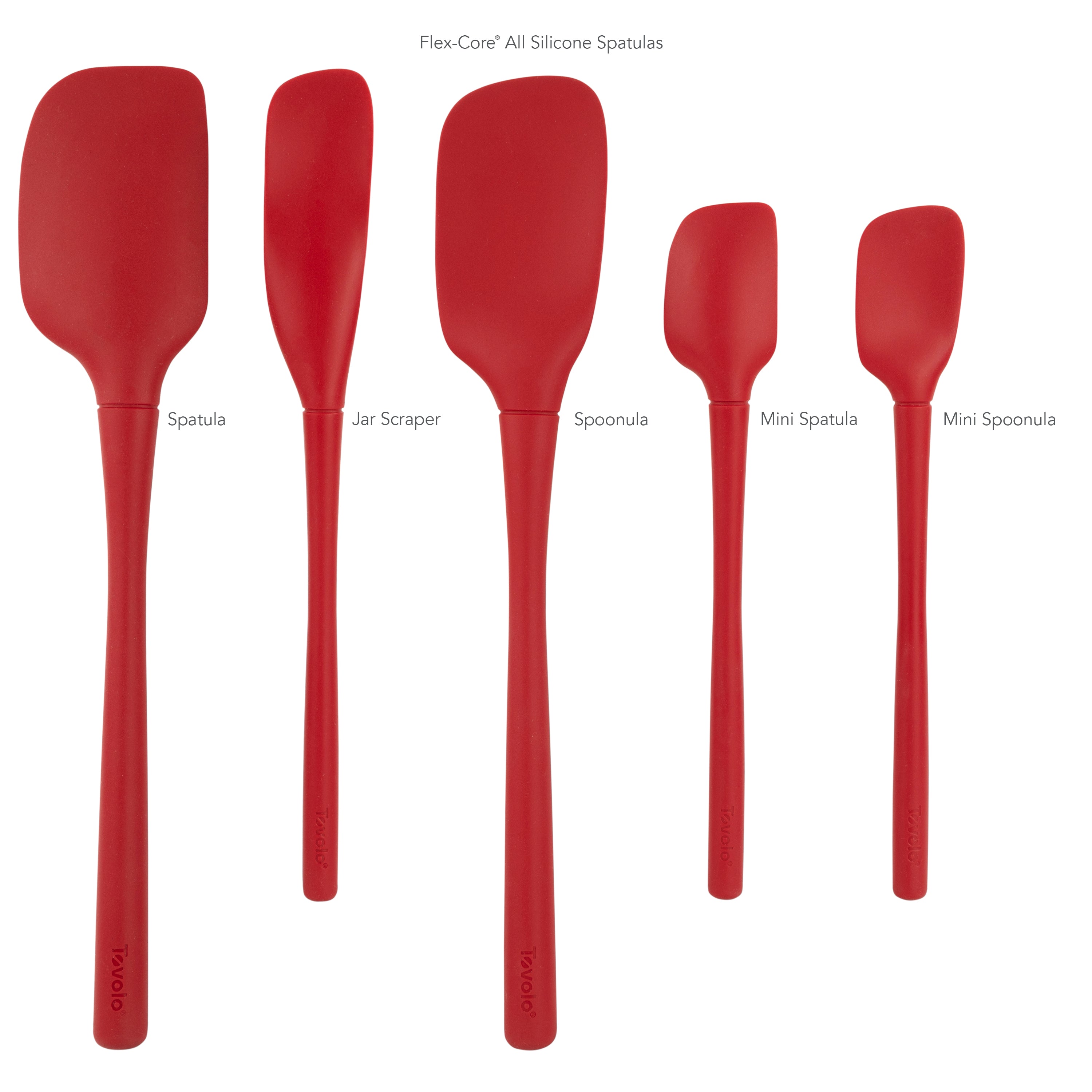 All-Silicone Spatulas - Set of 5