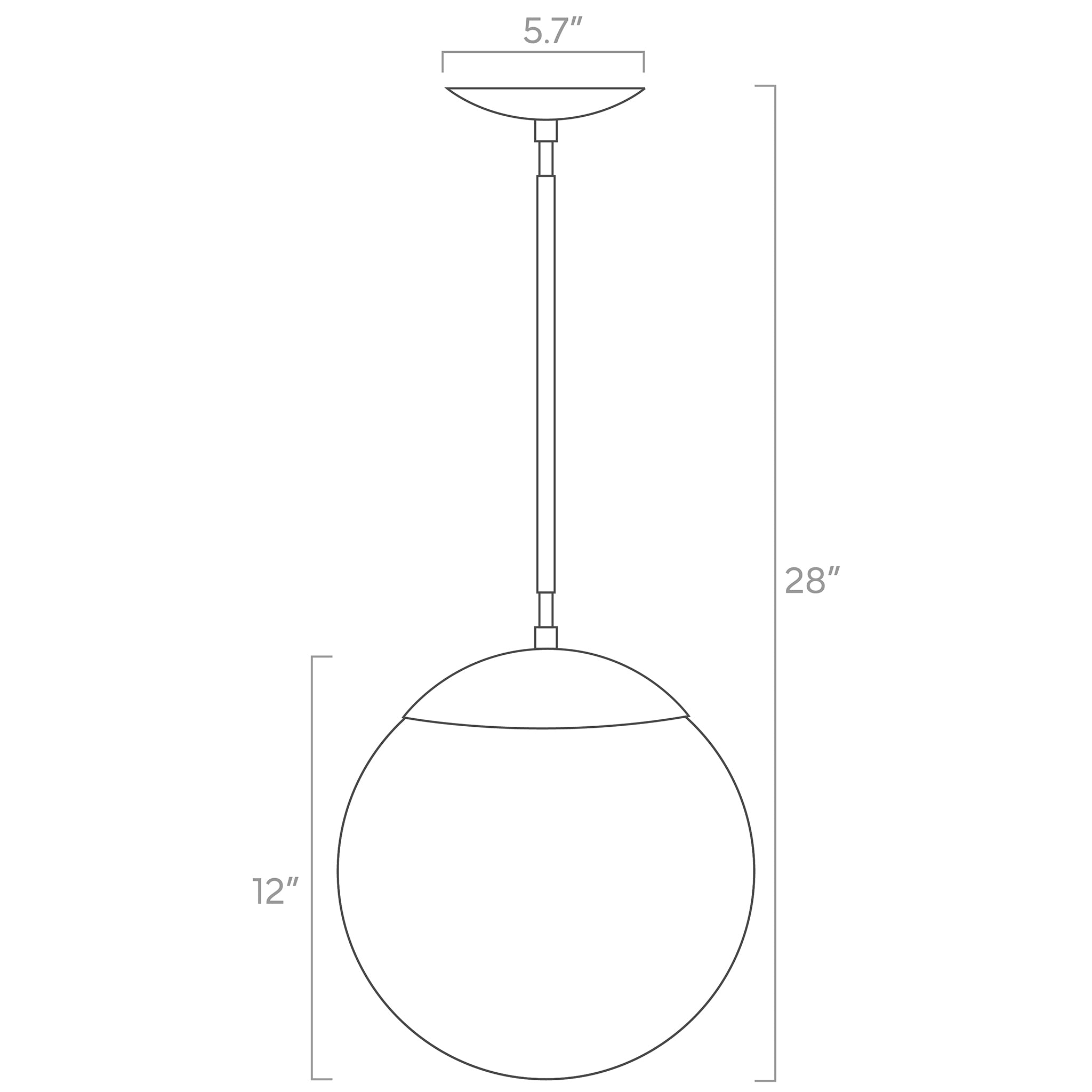 Cap Pendant 12"