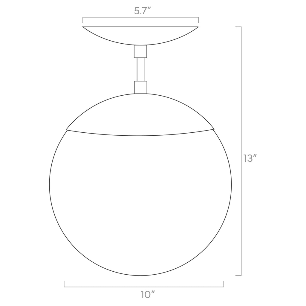Cap Flush Mount 10"