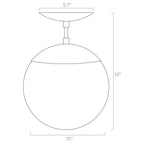 Color Cap Flush Mount 10"