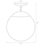 Color Cap Flush Mount 12"