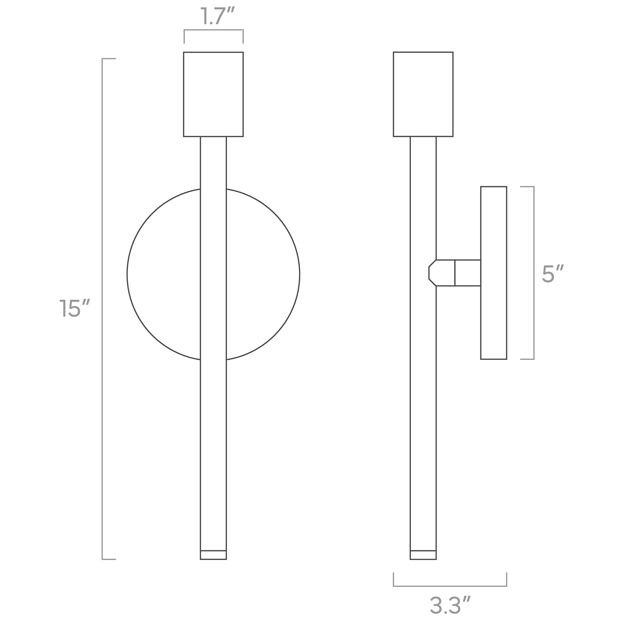Color Major Sconce 15"