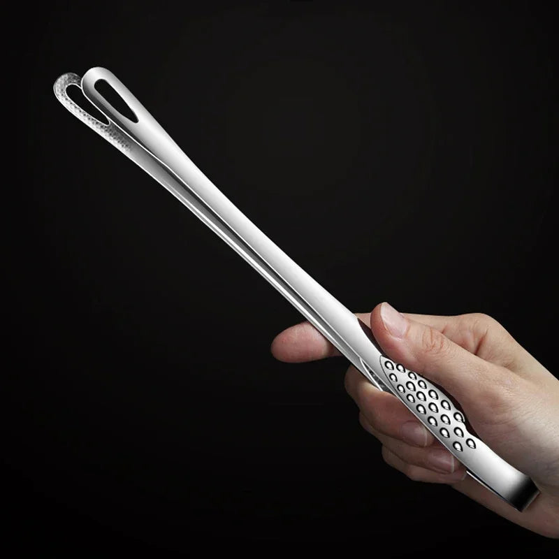 6-Pack Stainless Steel Cooking Tweezers for BBQ and Serving