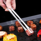 6-Pack Stainless Steel Cooking Tweezers for BBQ and Serving