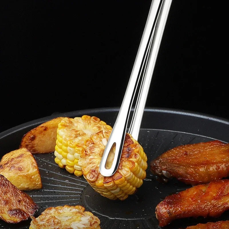 6-Pack Stainless Steel Cooking Tweezers for BBQ and Serving