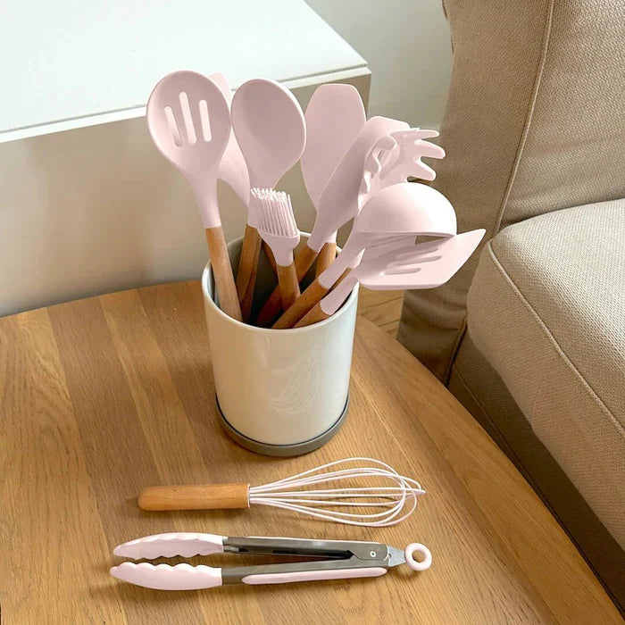 Cooking Utensil Set for Stirring, Turning and Serving
