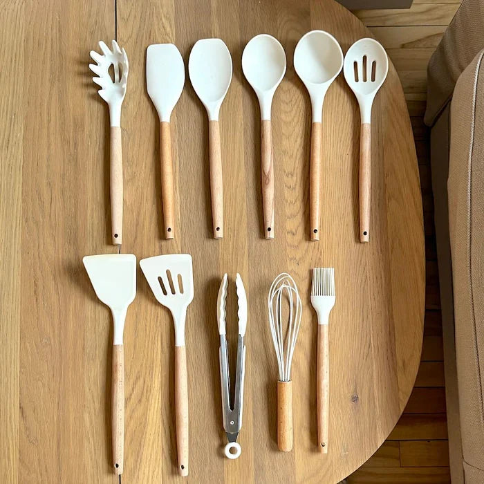 Cooking Utensil Set for Stirring, Turning and Serving