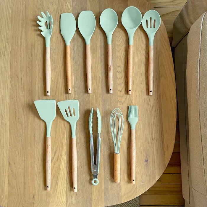 Cooking Utensil Set for Stirring, Turning and Serving