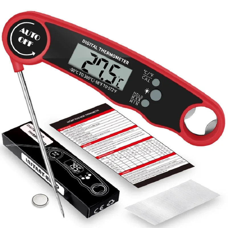 Digital Meat Thermometer with Backlight – Instant Read Food Probe
