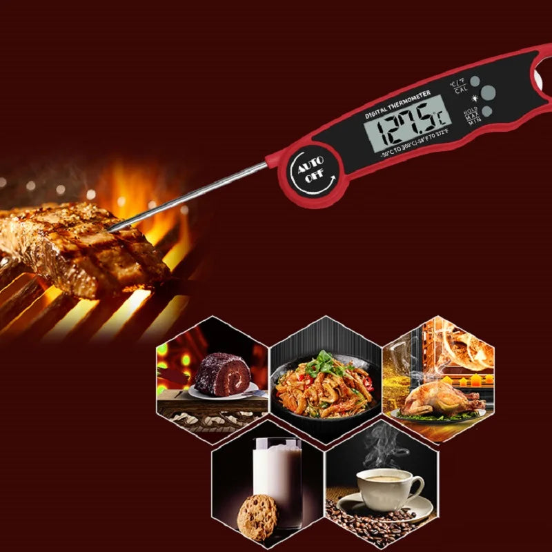 Digital Meat Thermometer with Backlight – Instant Read Food Probe