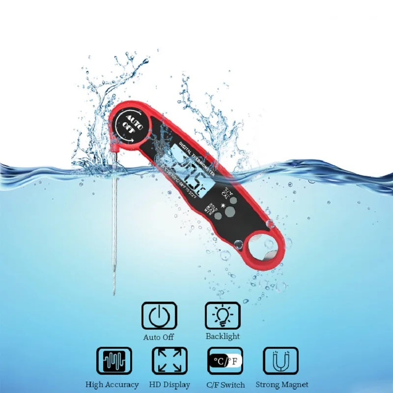 Digital Meat Thermometer with Backlight – Instant Read Food Probe