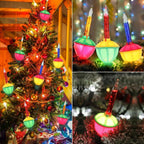Christmas Bubble Lights Replacement Bulbs, 3 Pack Vintage C7 E12 Bubble Light Bulbs for Christmas Tree, Candle Lights & String Lights