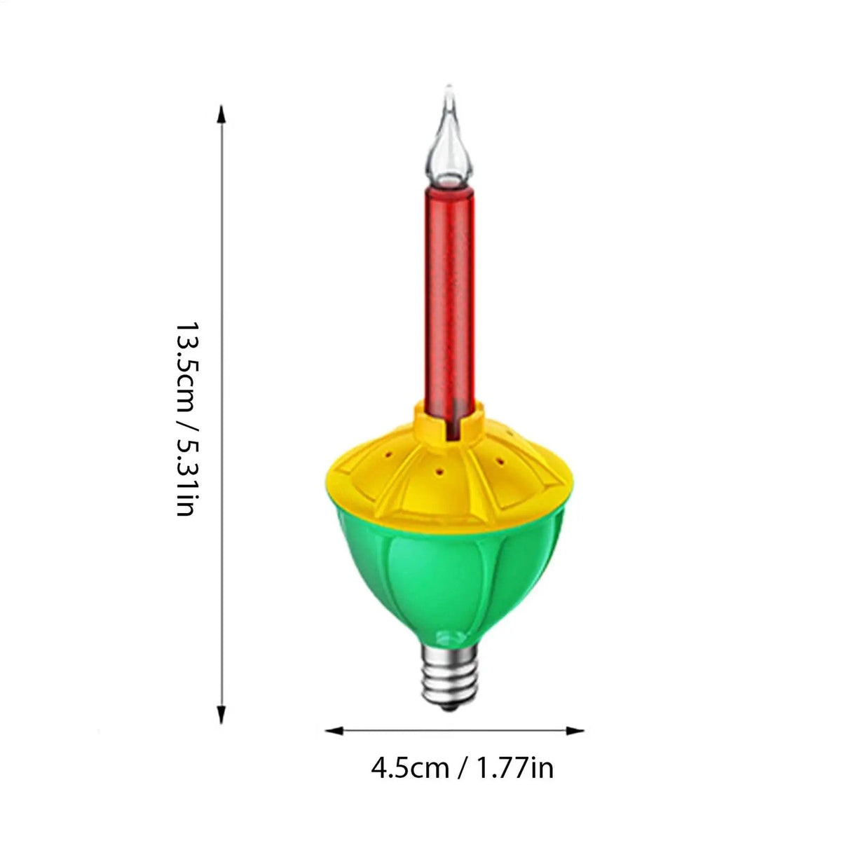 Christmas Bubble Lights Replacement Bulbs, 3 Pack Vintage C7 E12 Bubble Light Bulbs for Christmas Tree, Candle Lights & String Lights