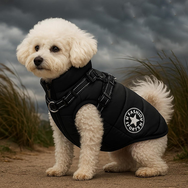 3-in-1 Winter Dog Coat | Warm, Waterproof, Windproof with Built-In Harness