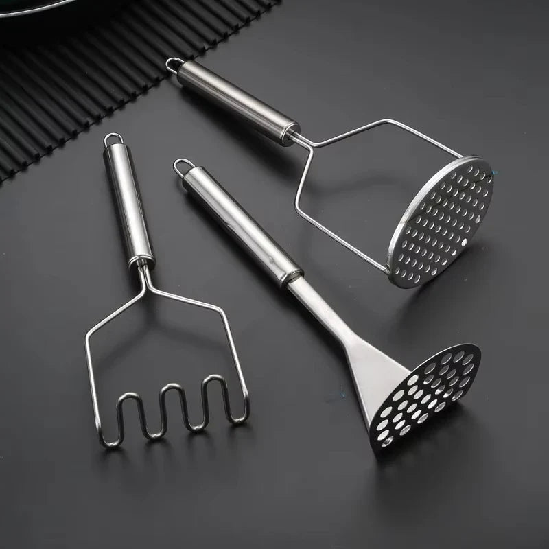Stainless Steel Potato Masher Manual Fruit Vegetable Pressure Crusher