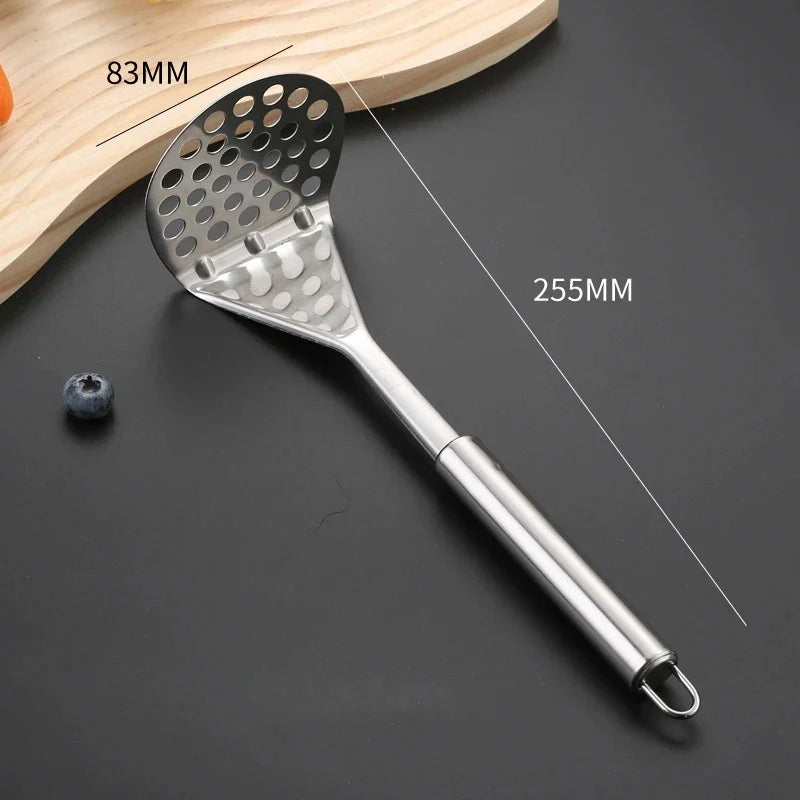 Stainless Steel Potato Masher Manual Fruit Vegetable Pressure Crusher