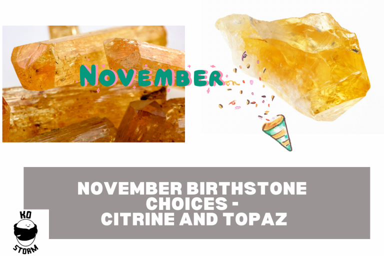 November Birthstone Choices - Citrine and Topaz